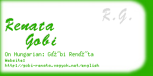 renata gobi business card